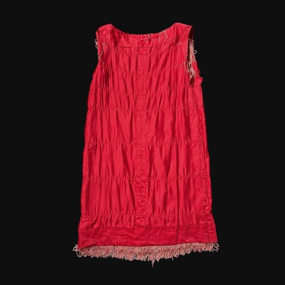 50s 60s vintage fringe mini dress shift flapper party great gatsby roaring 20s. - Picture 9 of 12